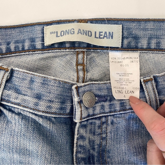 Low Rise Authentic Y2K Bootcut GAP Faded Denim Wash Jeans - Picture 5 of 6